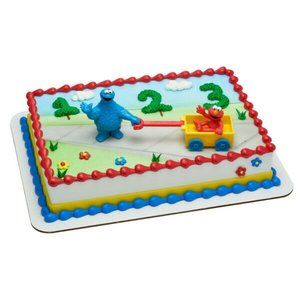 NIP SESAME STREET ELMO COOKIE MONSTER Cake Topper